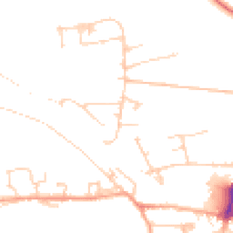 Daytime road noise heatmap for DL10 4BP