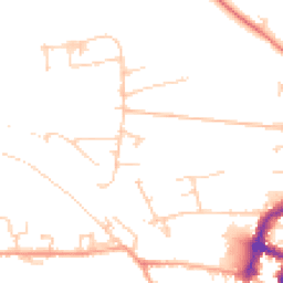 Daytime road noise heatmap for DL10 4DG