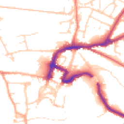 Daytime road noise heatmap for DL10 4DH
