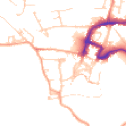 Daytime road noise heatmap for DL10 4DR