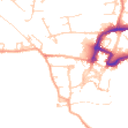Daytime road noise heatmap for DL10 4DT