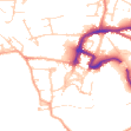 Daytime road noise heatmap for DL10 4DW