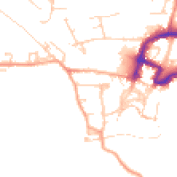 Daytime road noise heatmap for DL10 4DX