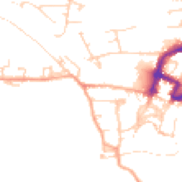 Daytime road noise heatmap for DL10 4EB