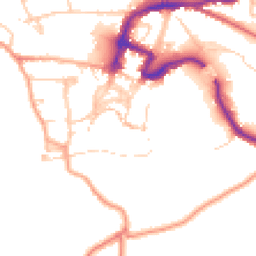 Daytime road noise heatmap for DL10 4JP