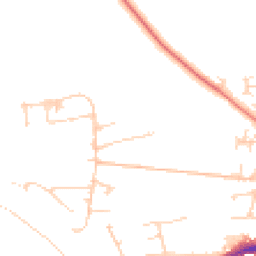 Daytime road noise heatmap for DL10 4SQ