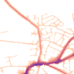 Daytime road noise heatmap for DL10 4YU