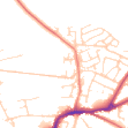 Daytime road noise heatmap for DL10 4YX