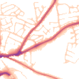 Daytime road noise heatmap for DL10 5AF