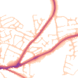 Daytime road noise heatmap for DL10 5AJ