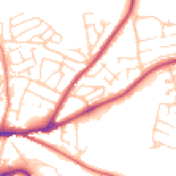 Daytime road noise heatmap for DL10 5AQ