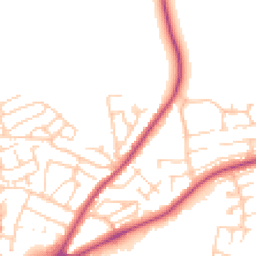 Daytime road noise heatmap for DL10 5AR