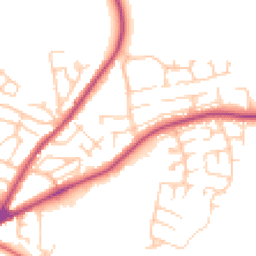 Daytime road noise heatmap for DL10 5BG