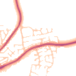 Daytime road noise heatmap for DL10 5DA