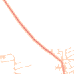 Daytime road noise heatmap for DL10 5EX