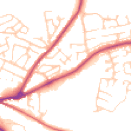 Daytime road noise heatmap for DL10 5FB