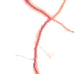 Daytime road noise heatmap for DL10 5JN