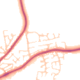 Daytime road noise heatmap for DL10 5QE