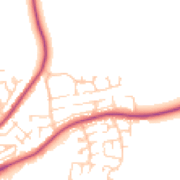 Daytime road noise heatmap for DL10 5QF