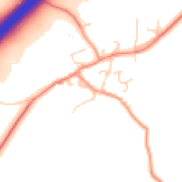 Daytime road noise heatmap for DL10 6JX