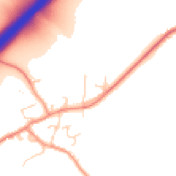 Daytime road noise heatmap for DL10 6LW