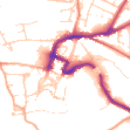 Daytime road noise heatmap for DL10 7AA