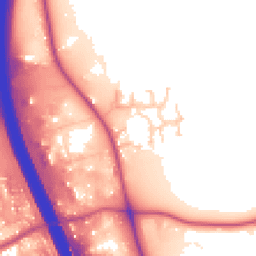 Daytime road noise heatmap for DL10 7GA