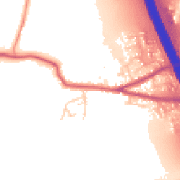 Daytime road noise heatmap for DL10 7HF