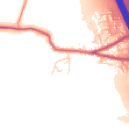 Daytime road noise heatmap for DL10 7HG