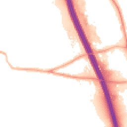 Night-time road noise heatmap for DL10 7HN