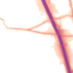 Night-time road noise heatmap for DL10 7HP