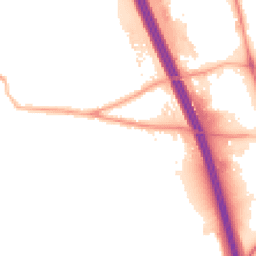 Night-time road noise heatmap for DL10 7HW