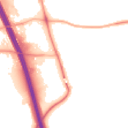 Night-time road noise heatmap for DL10 7HX
