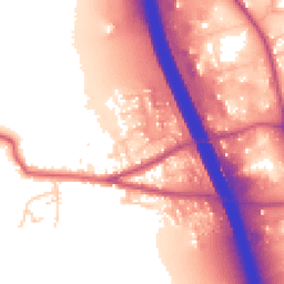 Daytime road noise heatmap for DL10 7JW