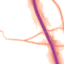 Night-time road noise heatmap for DL10 7JW