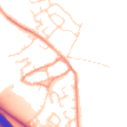 Daytime road noise heatmap for DL10 7LL