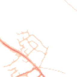 Daytime road noise heatmap for DL10 7LQ