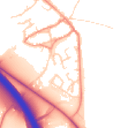 Daytime road noise heatmap for DL10 7NA