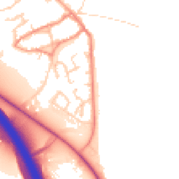 Daytime road noise heatmap for DL10 7NL