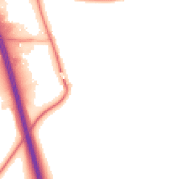 Night-time road noise heatmap for DL10 7PF