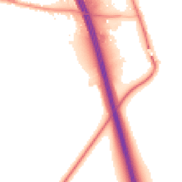 Night-time road noise heatmap for DL10 7PQ