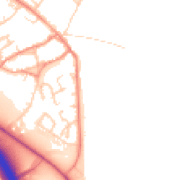 Daytime road noise heatmap for DL10 7PS