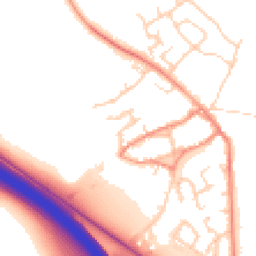 Daytime road noise heatmap for DL10 7RT