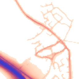 Daytime road noise heatmap for DL10 7RY