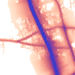 Daytime road noise heatmap for DL10 7SA