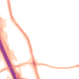 Night-time road noise heatmap for DL10 7TS