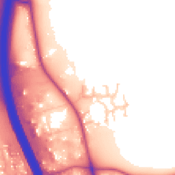 Daytime road noise heatmap for DL10 7TT