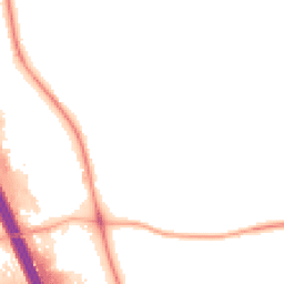 Night-time road noise heatmap for DL10 7TU