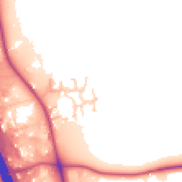 Daytime road noise heatmap for DL10 7TX