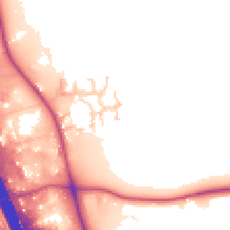 Daytime road noise heatmap for DL10 7TZ